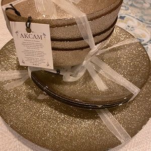 12-piece plate set GLITTER GLASS Ginger service
